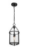 Z-LITE 346P8-MB 1 Light Pendant, Matte Black Z-LITE 346P8-MB 1 Light Pendant, Matte Black
