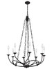 Z-LITE 3500-8MB 8 Light Chandelier, Matte Black