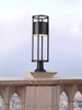 Z-LITE 517PHB-553PM-BK-LED 1 Light Outdoor Pier Mounted Fixture, Black