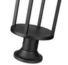 Z-LITE 517PHM-553PM-BK-LED 1 Light Outdoor Pier Mounted Fixture, Black