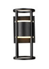 Z-LITE 517S-BK-LED 2 Light Outdoor Wall Sconce, Black