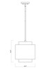 Z-LITE 739P12-BRZ-RB 1 Light Pendant, Bronze + Rubbed Brass