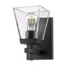 Z-LITE 819-1S-MB 1 Light Wall Sconce, Matte Black