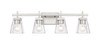 Z-LITE 819-4V-BN 4 Light Vanity, Brushed Nickel