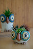 KALALOU CDV2209 Set Of Three Ceramic Owl Planters KALALOU CDV2209 Set Of Three Ceramic Owl Planters