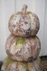 KALALOU CHE1474 Three Stacked Faux Concrete Pumpkins