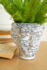 KALALOU CHN1307 Splatter Paint Ceramic Face Vase