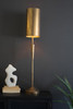 KALALOU CLL2803 Antique Gold Table Lamp With Metal Barrel Shade