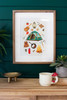 KALALOU CMK1194 Framed Camping Print Under Glass