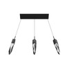 AVENUE LIGHTING HF1900-3-AP-BK 3-Light FLUSH MOUNT PENDANTS, BLACK