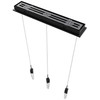 AVENUE LIGHTING HF1900-3-AP-BK 3-Light FLUSH MOUNT PENDANTS, BLACK