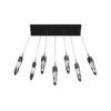 AVENUE LIGHTING HF1900-7-AP-BK 7-Light FLUSH MOUNT PENDANTS, BLACK