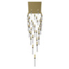 AVENUE LIGHTING HF1903-41-GL-BB-C 41-Light FLUSH MOUNT PENDANTS, BRUSHED BRASS