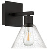 ACCESS LIGHTING 63143LEDDLP-MBL/SDG 1-Light Martini LED Wall Sconce, Matte Black