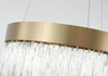 BETHEL INTERNATIONAL FT95C16G-1 1-Light LED Chandelier, Gold