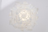 BETHEL INTERNATIONAL DLS104C20W-1 1-Light LED Chandelier, White