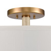 ELK HOME 89714/4 Neville 20'' Wide 4-Light Semi Flush Mount - Natural Brass