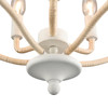 ELK HOME 52275/3 Breezeway 15.5'' Wide 3-Light Semi Flush Mount - White Coral