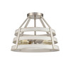 ELK HOME 33556/2 Brigantine 15'' Wide 2-Light Semi Flush Mount - Satin Nickel