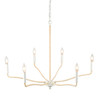 ELK HOME 52278/6 Breezeway 31'' High 6-Light Chandelier - White Coral