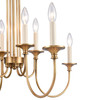 ELK HOME 89726/8 Cecil 28'' Wide 8-Light Chandelier - Natural Brass