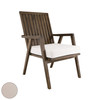 ELK HOME 2317014CO Teak Garden Patio Chair Cushion in Cream