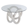 ELK HOME H0075-9439 Knotty Dining Table - White