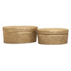 ELK HOME H0807-10657 Oval Pebble Box - Small Brass