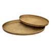 ELK HOME H0807-10655/S2 Oval Pebble Tray - Set of 2 Brass