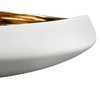 ELK HOME H0017-9746 Greer Bowl - Low White and Gold Glazed