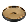 ELK HOME H0017-9745 Greer Bowl - Low Black and Gold Glazed