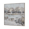 ELK HOME S0056-10627 Bronson Lake Abstract Framed Wall Art