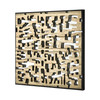 ELK HOME H0036-8216 Mapped Dimensional Wall Art - Gold