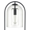 ELK HOME S0019-9580 Bell Jar 28'' High 1-Light Desk Lamp - Matte Black