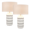 ELK HOME S0019-8044/S2 Calabar Table Lamp - Set of 2 White