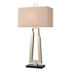 ELK HOME H0019-8551 Stoddard Park 33'' High 1-Light Table Lamp - Champagne Silver