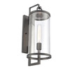 ELK HOME 89492/1 Hopkins 20.25'' High 1-Light Outdoor Sconce - Charcoal Black