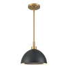 ELK HOME 52324/2 Pelham 10'' Wide 2-Light Pendant - Satin Brass with Matte Black