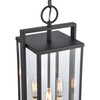 ELK HOME 90004/3 Gladwyn 22.75'' High 3-Light Outdoor Hanging Light - Matte Black