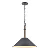 ELK HOME 89705/1 Neville 18'' Wide 1-Light Pendant - Charcoal Black