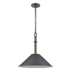 ELK HOME 89705/1 Neville 18'' Wide 1-Light Pendant - Charcoal Black