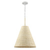 ELK HOME 32456/1 Abaca 17'' Wide 1-Light Pendant - Textured White