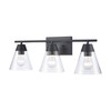 ELK HOME EC90004/3 Vivica 24'' Wide 3-Light Vanity Light - Matte Black