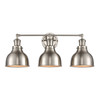 ELK HOME 47642/3 Haralson 24'' Wide 3-Light Vanity Light - Satin Nickel