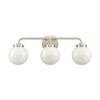 ELK HOME EC89984/3 Fairbanks 22.75'' Wide 3-Light Vanity Light - Brushed Nickel and Opal