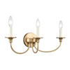 ELK HOME 89722/3 Cecil 22'' Wide 3-Light Vanity Light - Natural Brass