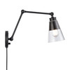 ELK HOME 52344/1 Albany 16'' High 1-Light Hinged Swingarm Sconce - Matte Black