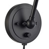 ELK HOME 52344/1 Albany 16'' High 1-Light Hinged Swingarm Sconce - Matte Black