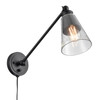 ELK HOME 52343/1 Albany 9.25'' High 1-Light Swingarm Sconce - Matte Black