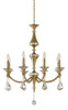 BETHEL INTERNATIONAL LA43C27BR 8-Light Chandelier, Chrome